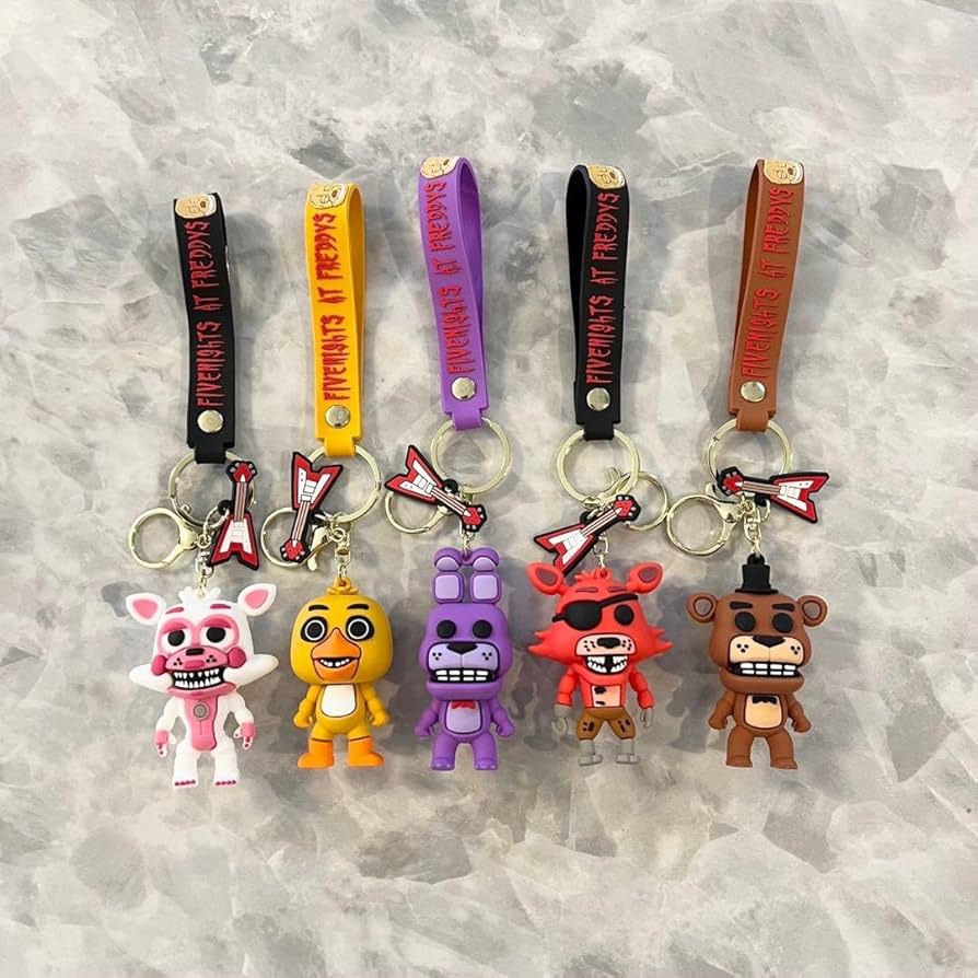 Amazon.co.jp: キーホルダー ストラップ 5個セットFNAF Five s